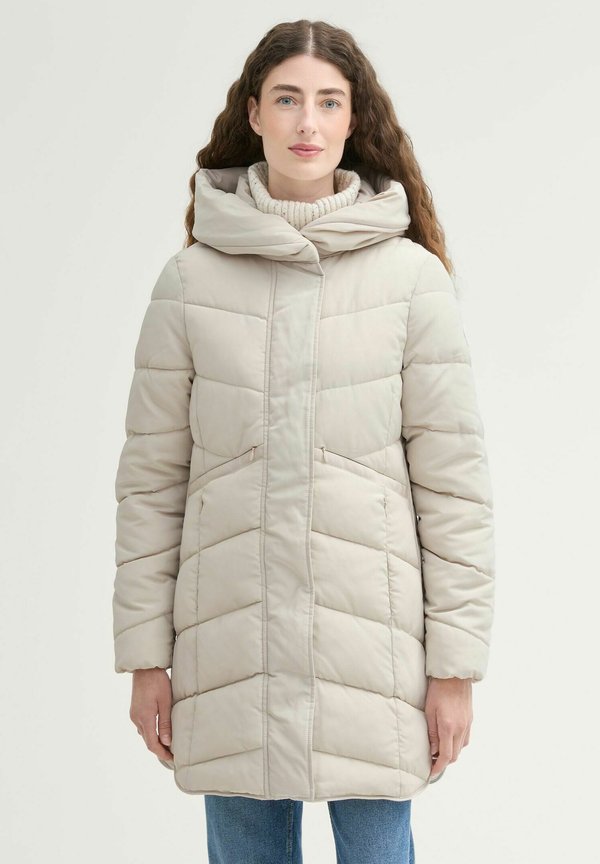 PUFFER MIT KAPUZE - Wintermantel - dusty beige