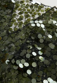 REGULAR FIT - SHEER SEQUIN LONG SLEEVE V-NECK - Blusa - green