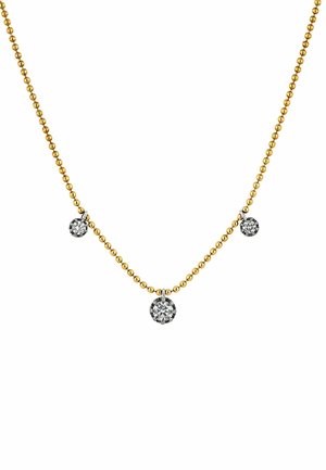 CON EFECTO ENVEJECIDO Y DIAMANTES EN TALLA BRILLANTE - Collar - golden