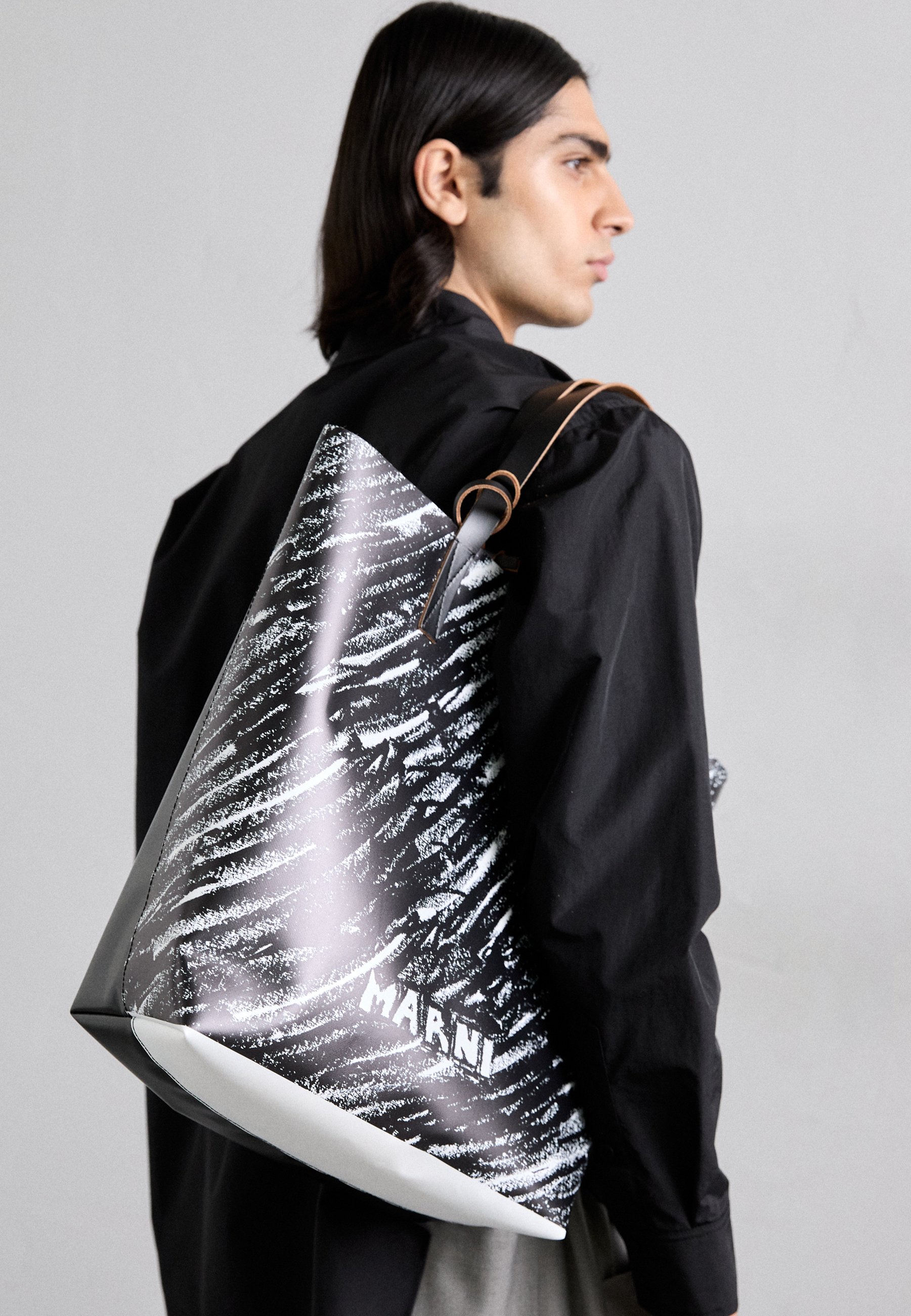 Marni TRIBECA UNISEX - Tote bag - black - Zalando.co.uk