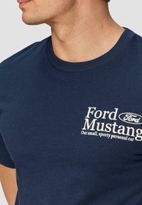 s.Oliver T-Shirt print - tiefblau