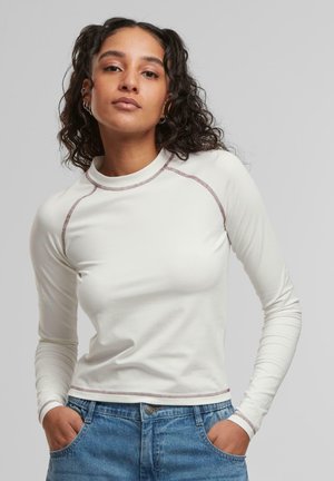 Urban Classics CONTRAST  - Top s dlhým rukávom - offwhite