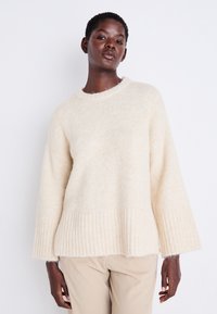 ONLY ONLMAGGIE LIFE LOOSE O NECK - Džemperis - birch melange