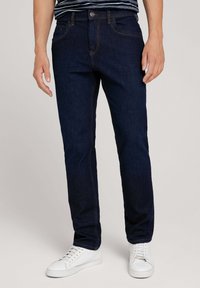 TOM TAILOR - JOSH - Jeans Slim Fit - rinsed blue denim Miniaturebillede 1