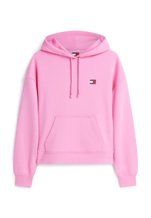 Tommy Jeans, BADGE HOODIE - Kapuzenpullover - pink daisy