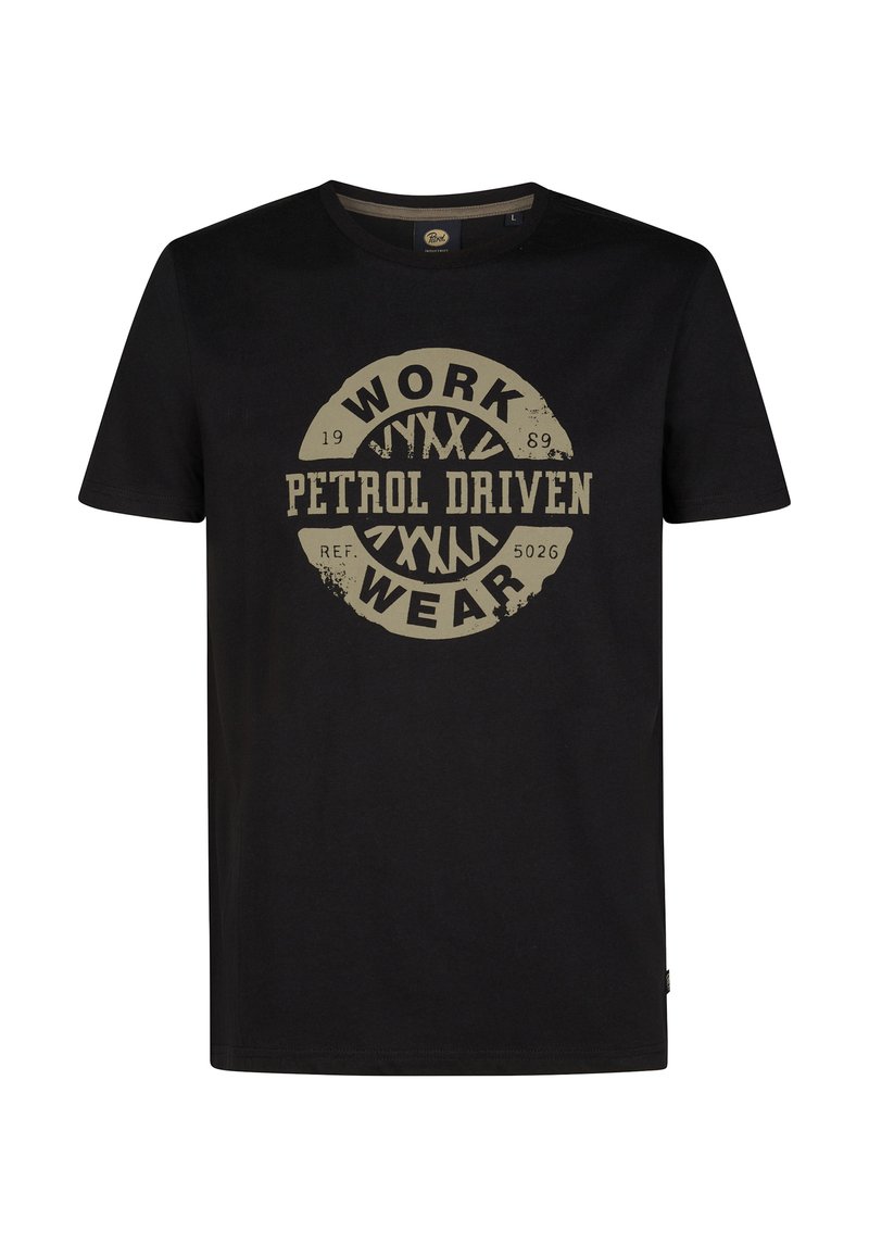 Petrol Industries T-shirt print zwart