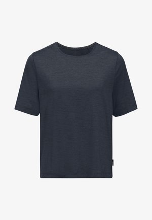 Jack Wolfskin TRAVEL - Sports T-shirt - dark navy heather