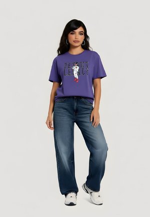 UNISEX CON ESTAMPADO FRONTAL - Camiseta estampada - azulon