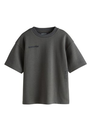 Next, REGULAR FIT - GRAPHIC HEAVYWEIGHT SHORT SLEEVE T-SHIRT - T-Shirt print - charcoal grey