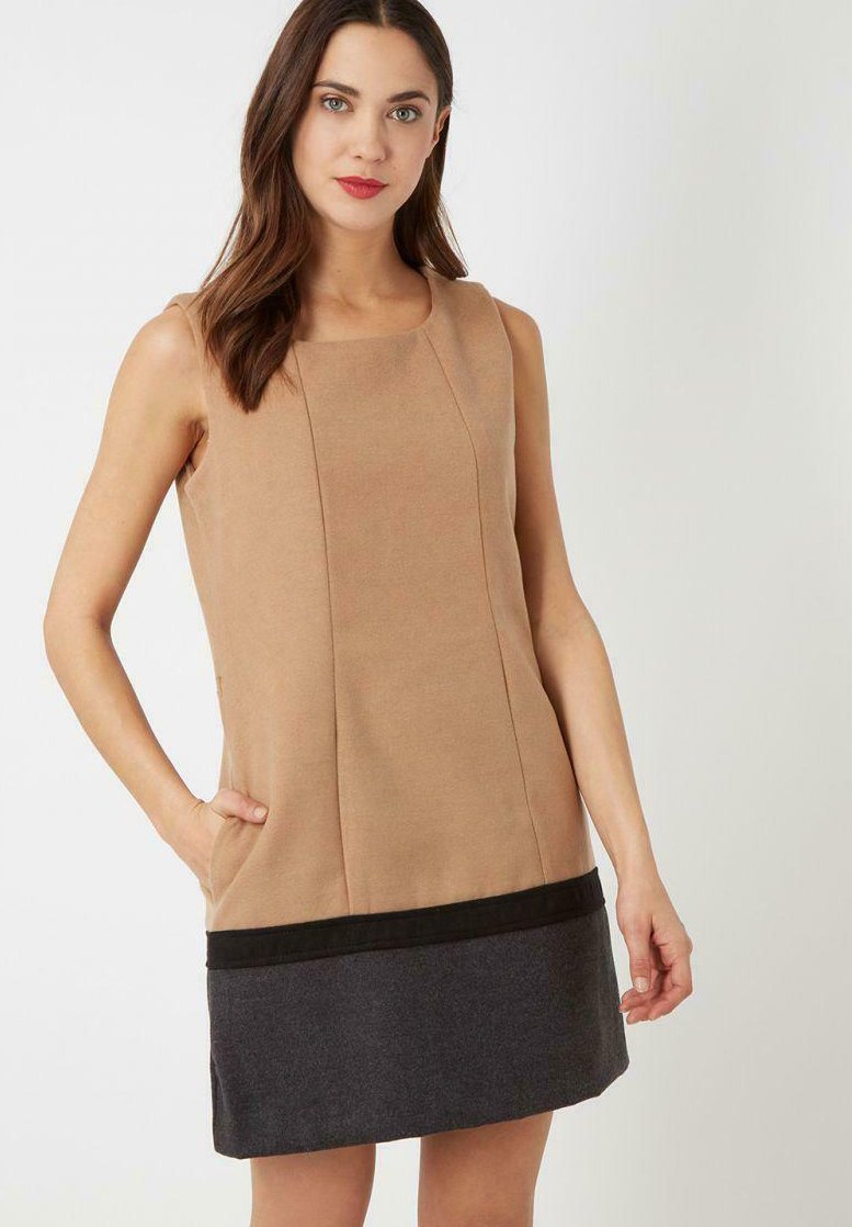 Vestido Informal Camel Active Para Mujer - Tejido De Lino Y Algodón, Con Bolsillos