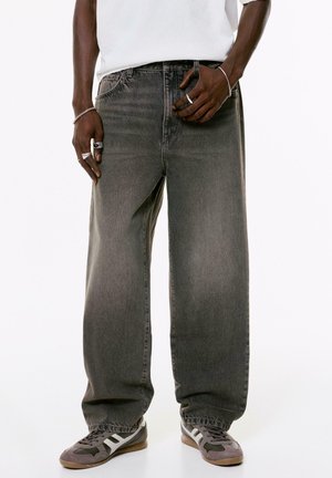 Blugi loose fit - metallic black