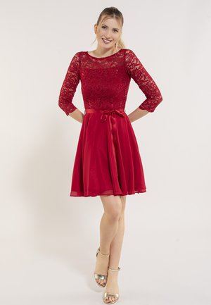 Swing Cocktailkleid/festliches Kleid - dark red