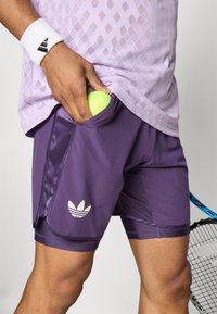 adidas Performance SHORT 2-IN-1 - Tights - aurora plum