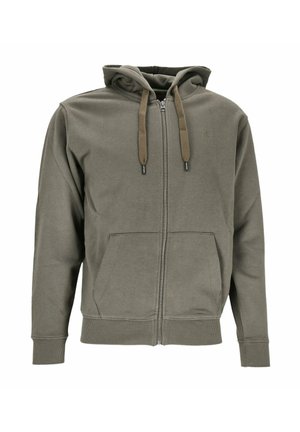 HOODIE - Zip-up sweatshirt - olive