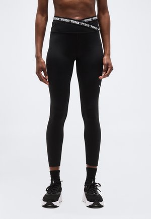 STRONG CROSS FRONT - Tights - black