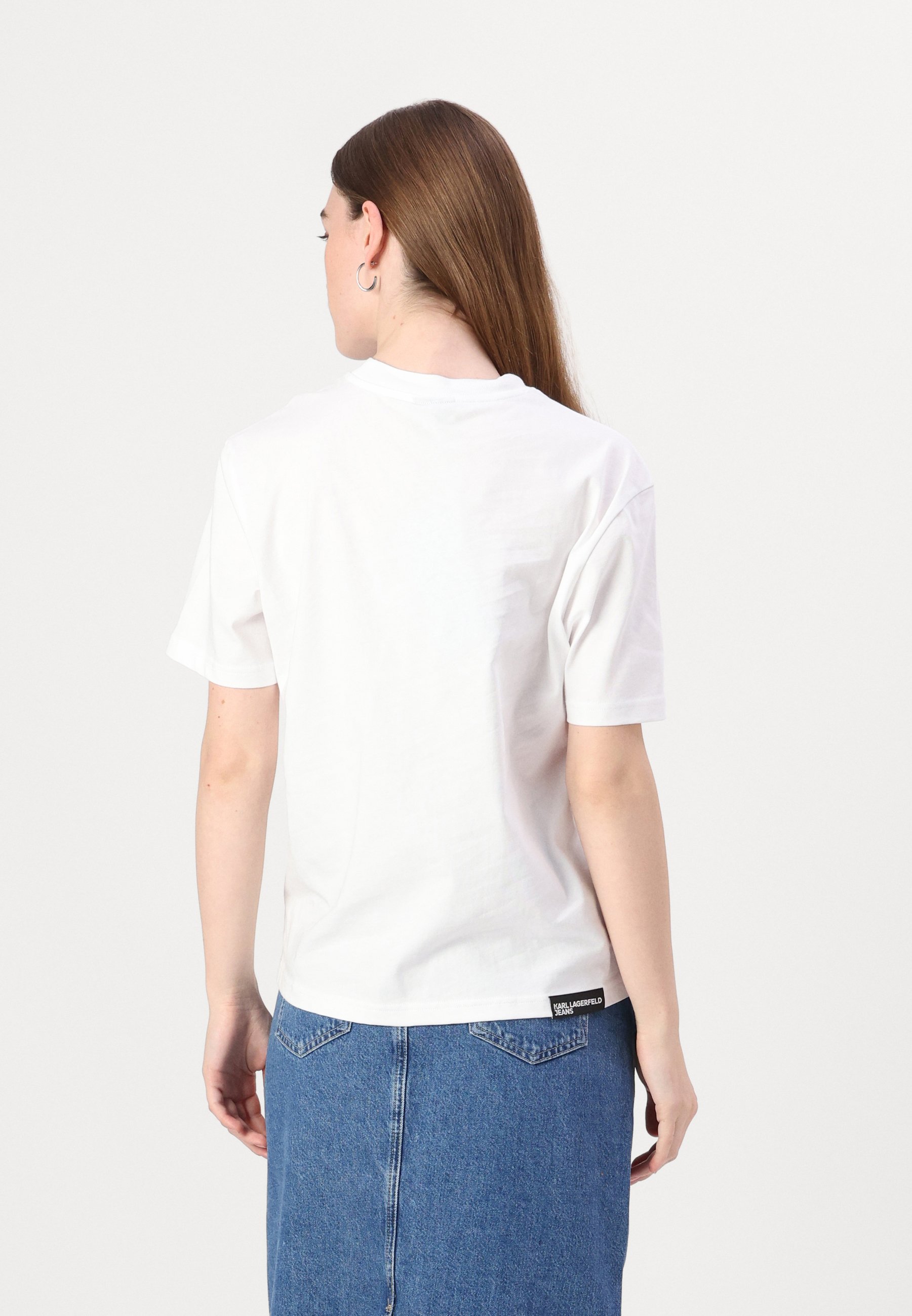 Karl Lagerfeld Jeans K LOGO - Basic T-shirt - white