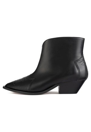 CAPITAL CITY - Cowboy/biker ankle boot - black