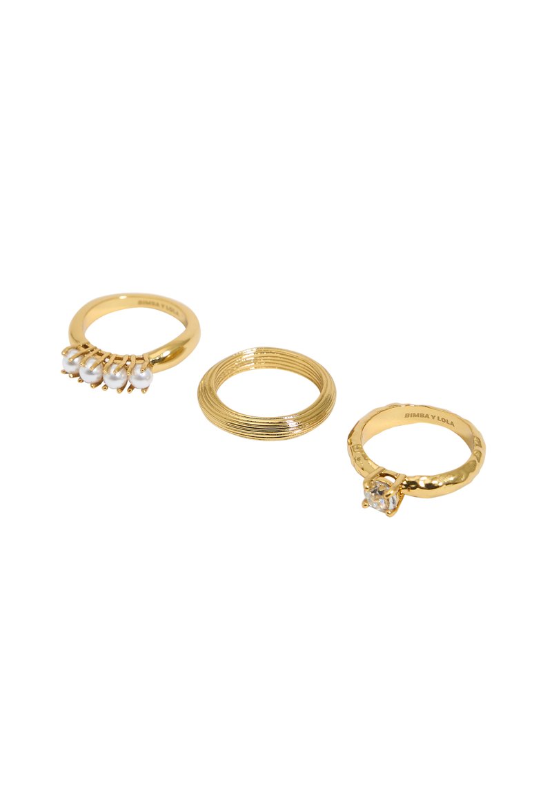 Bimba Y Lola SET DE 3 - Anillo - color oro antigua
