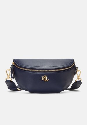 Lauren Ralph Lauren LEATHER MARCY BELT BAG - Borsetă - refined navy