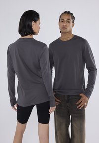 YOURTURN UNISEX 2 PACK - Topper langermet - black/dark grey