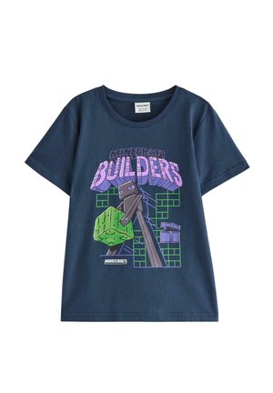 LINDEX MINECRAFT T-SHIRT LINDEX - T-shirts print - dark blue