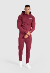 Smilodox MAISON - Felpa con zip - bordeaux