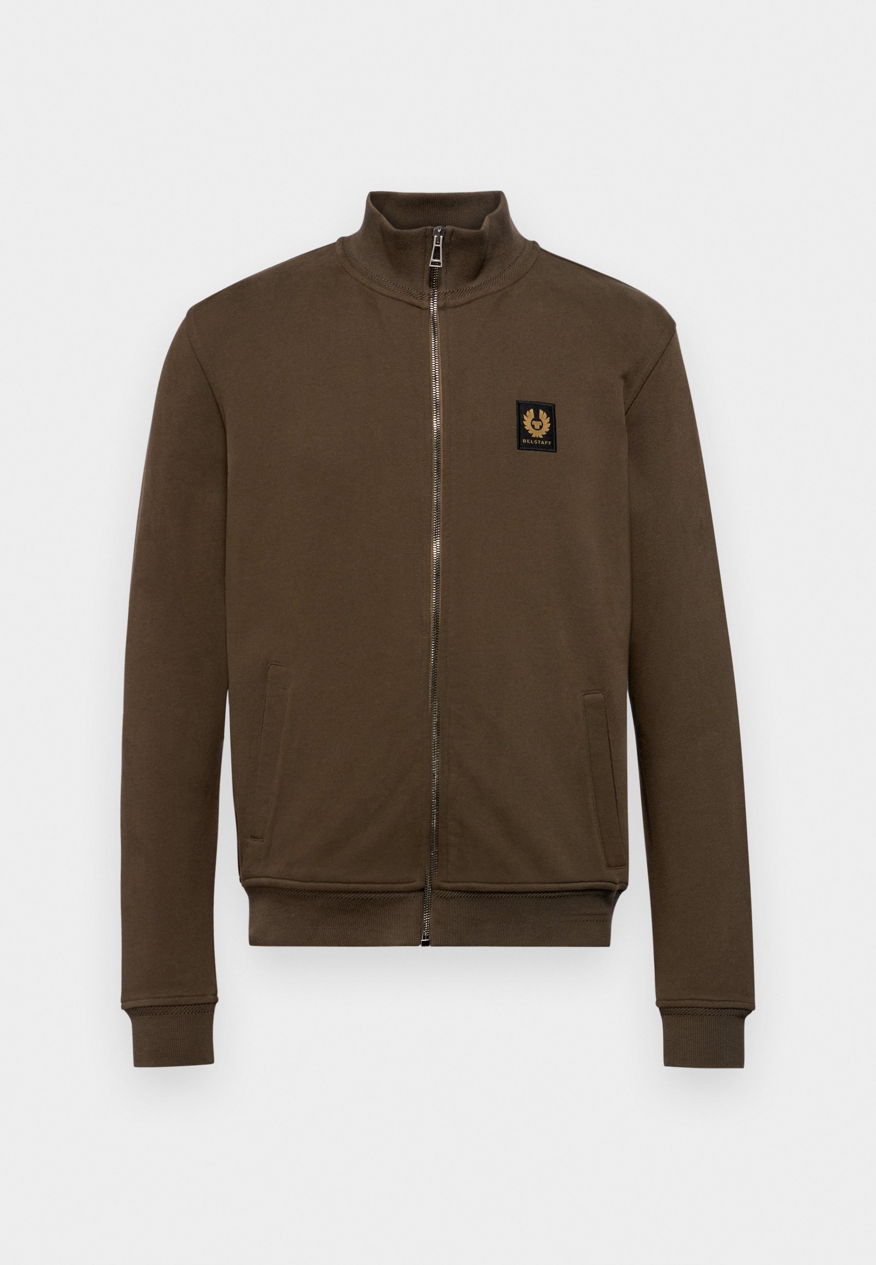 【ベルスタッフ】Belstaff Full Zip Sweatshirt★Dark Ink★ Men's Cotton Fleece Belstaff Full Zip Hoodie in Dark Ink