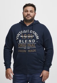 Blend - SWEATSHIRT - Tröja med dragkedja - dress blues Miniatyrbild 1