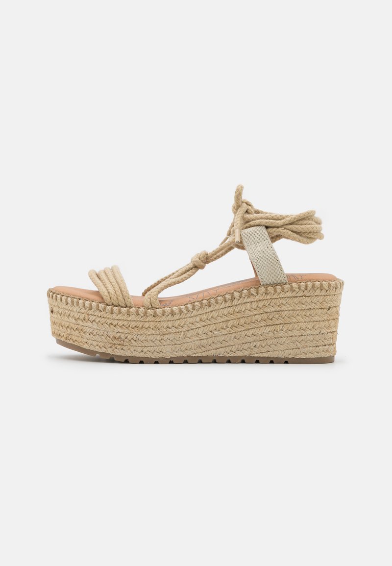 Musse & Cloud Sandalen met sleehak beige Musse & Cloud Sandalen met sleehak beige