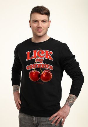 LICK MY CHERRIES - Sweatshirt - black