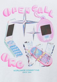 Jack & Jones JORLOOSIE TEE CREW NECK UNISEX - Μπλουζάκι με στάμπα - bright white