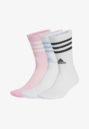 UNISEX 3 PACK - Șosete sport - white white true pink