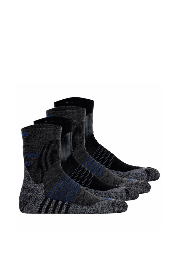 UNISEX 4ER PACK - X ULTRA ACCESS QUARTER - Socks - schwarz grau