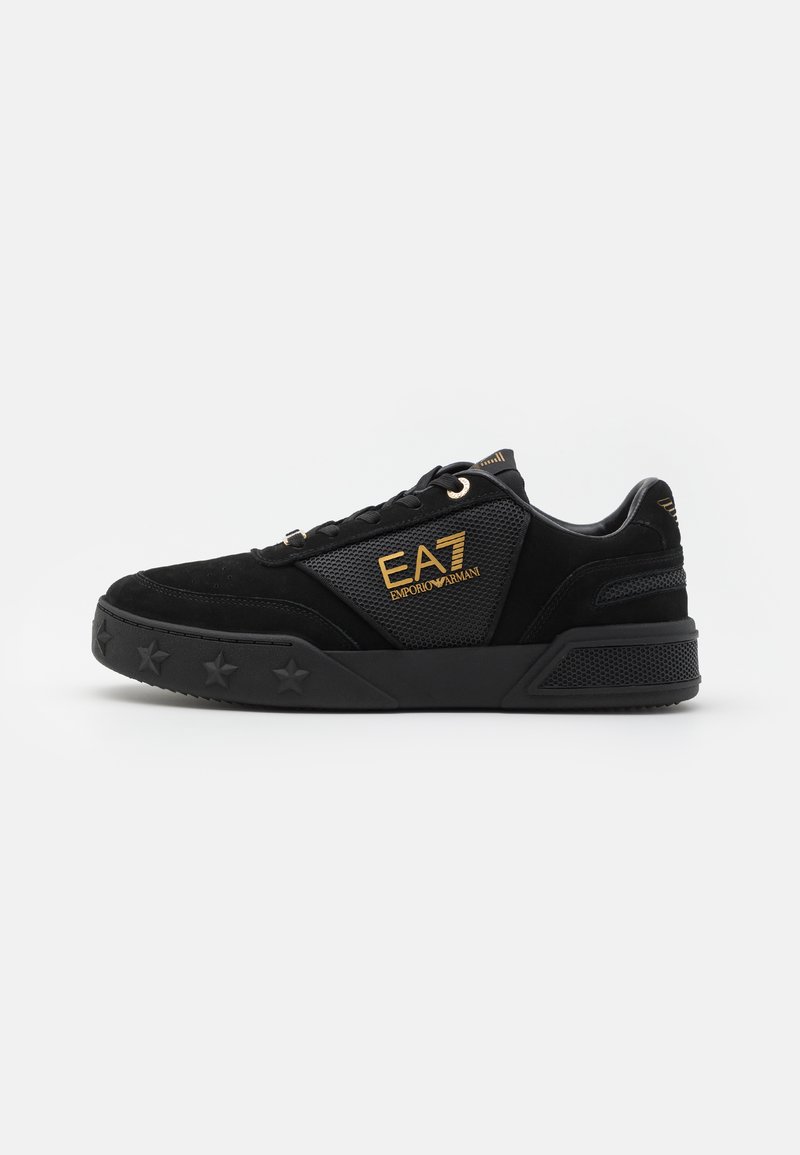 ea7 trainers black and gold