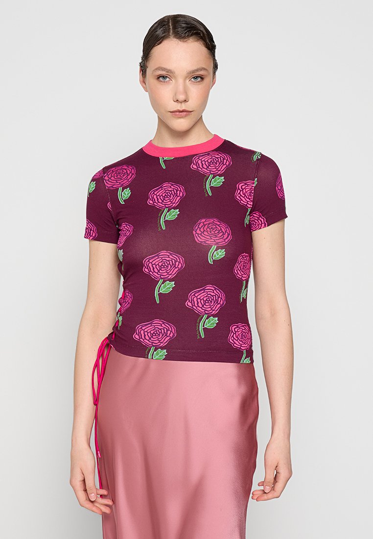 Versace Jeans Couture T-shirt print donkerrood