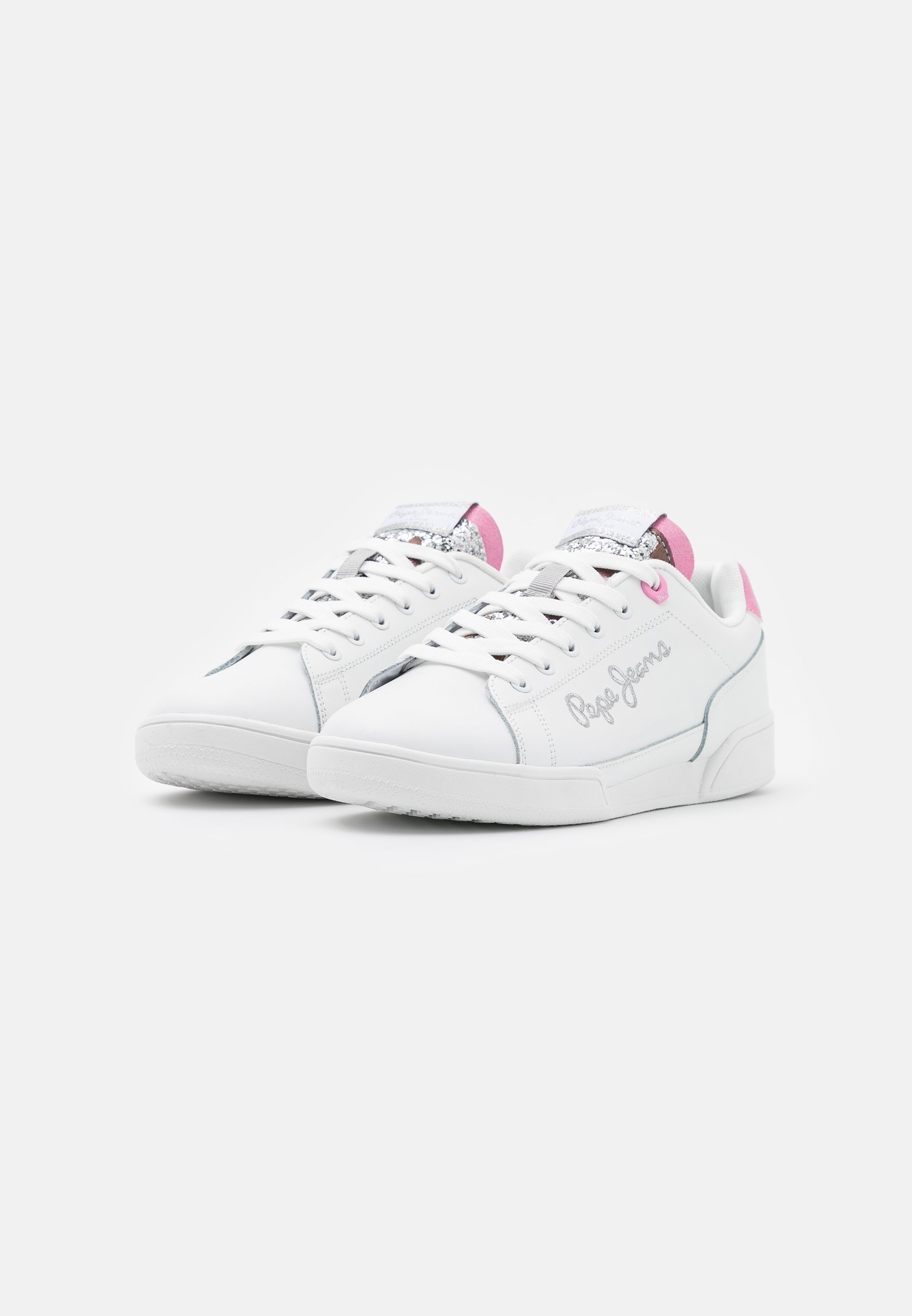 Pepe Jeans LAMBERT MOON - Trainers - silver/white - Zalando.co.uk