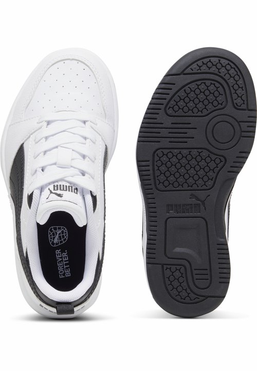 PUMA REBOUND LOW SNEAKER - Trainers - white/black/black — photo 3