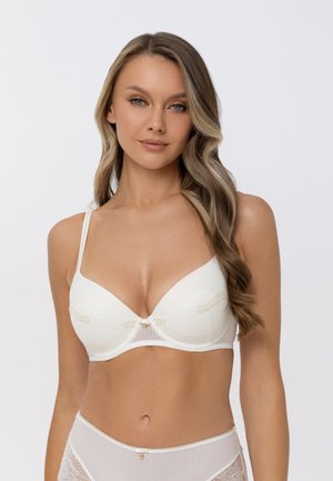 EMBRACING - Push-up bra - white gold wt gd