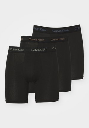 BOXER BRIEF 3 PACK COTTON STRETCH - Boxerbriefs - black/iris/agrey/dusty tan