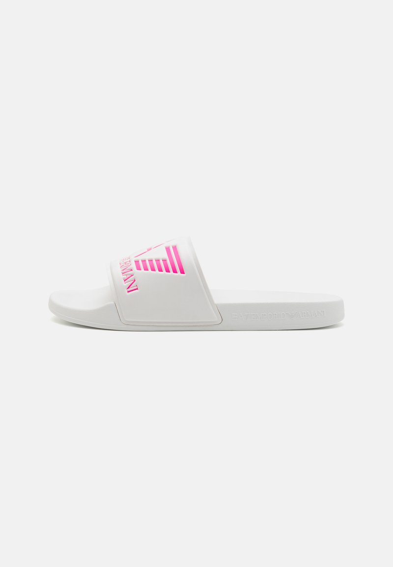 EA7 Emporio Armani - UNISEX - Baseino šlepetės - white/pink fluo, Padidinti