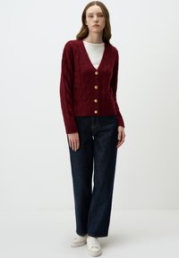 Jimmy Key PATTERNED  WITH V NECK  - Gilet - bordeaux