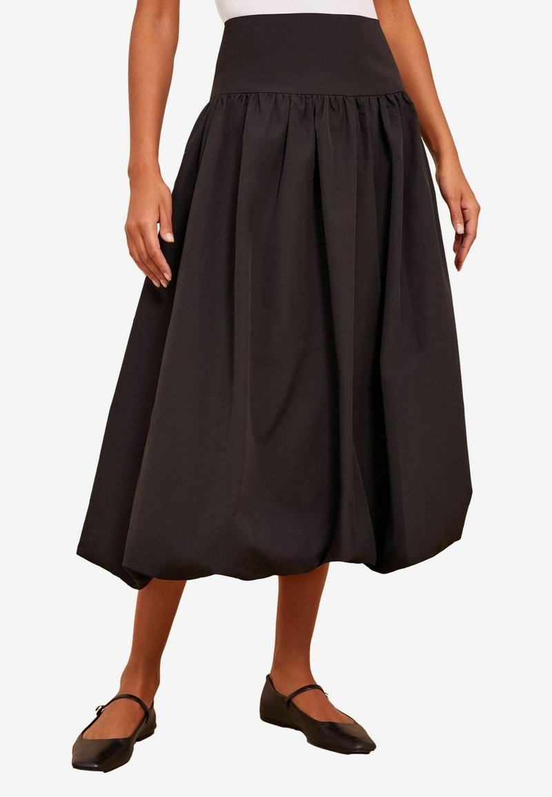 Friends Like These REGULAR FIT BUBBLE HEM - Tulipán szoknya - black