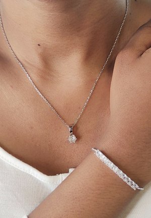 PARURE MIA BIRTH  - Collana - argenté couleur / cristal