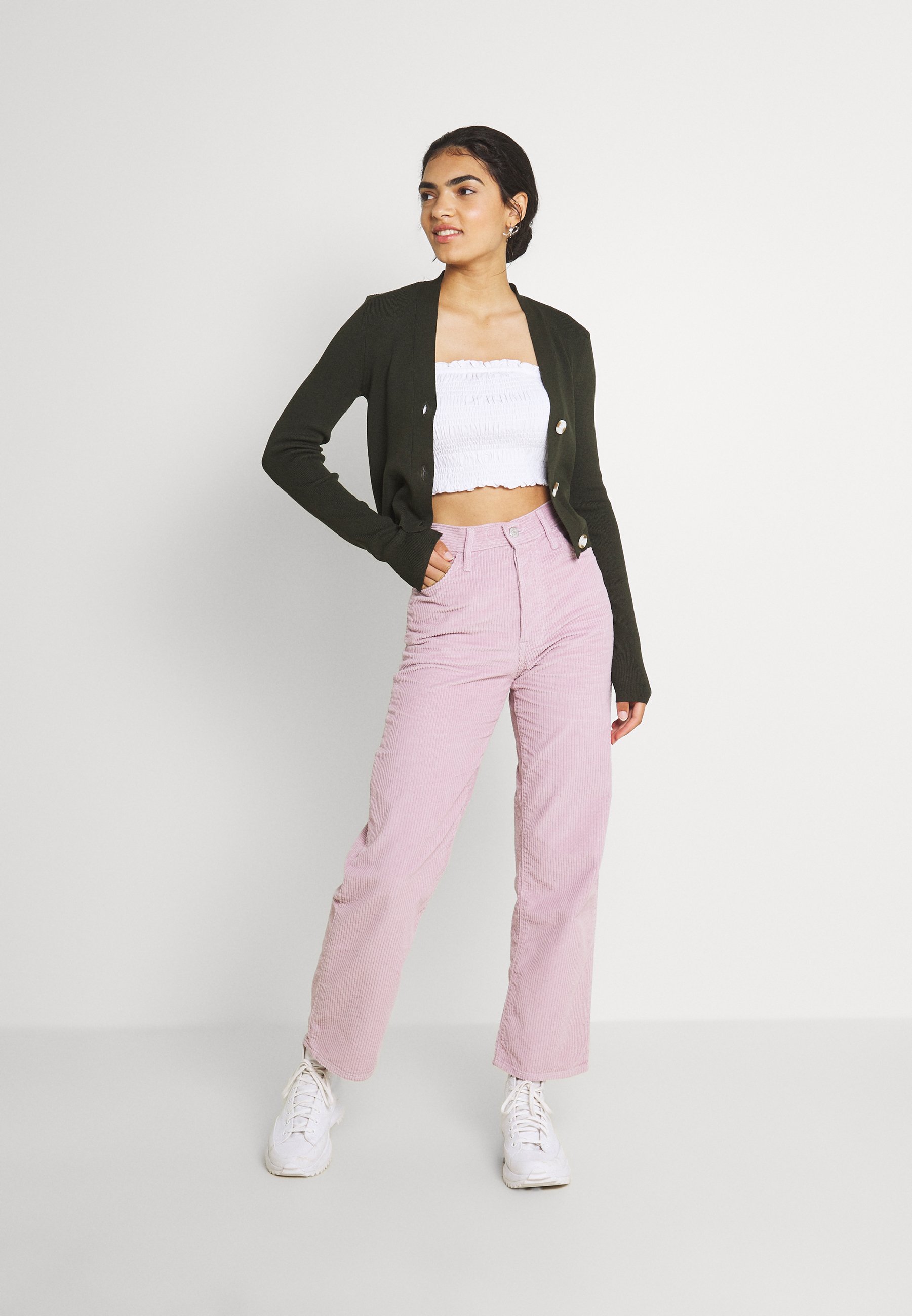 Levi's® RIBCAGE STRAIGHT ANKLE - Pantaloni - pebble keepsake lilac/denim  colorato - Zalando.it