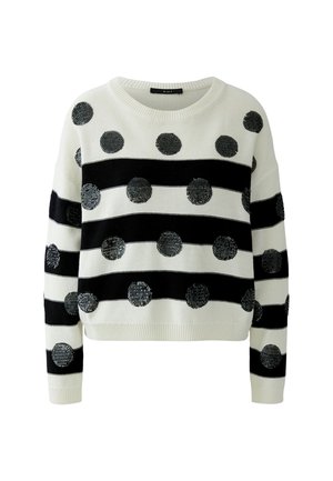 Oui, PULLOVER - Trui - white black
