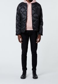 The Kooples Bunda z prachového peří - black