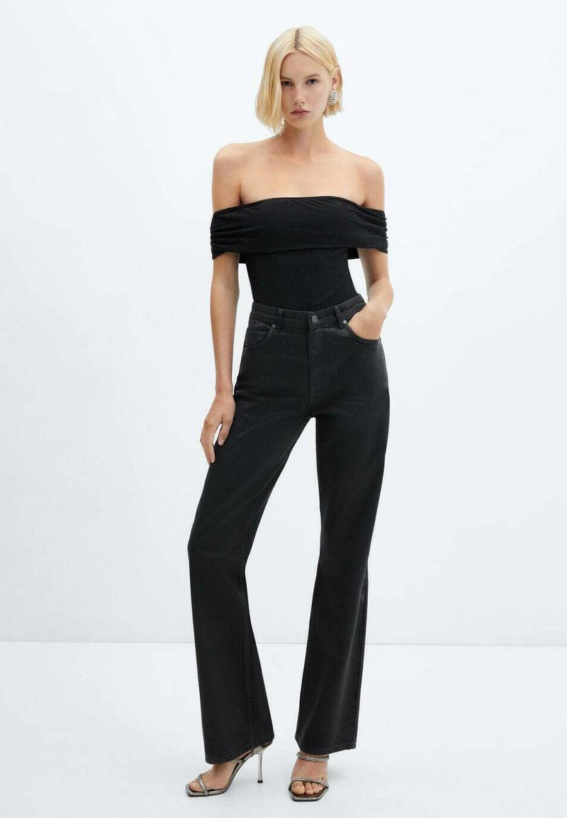 Mango Blouse zwart Mango Blouse zwart