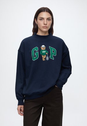 GAP LOGO MOCKNECK  - Sweatshirt - navy uniform