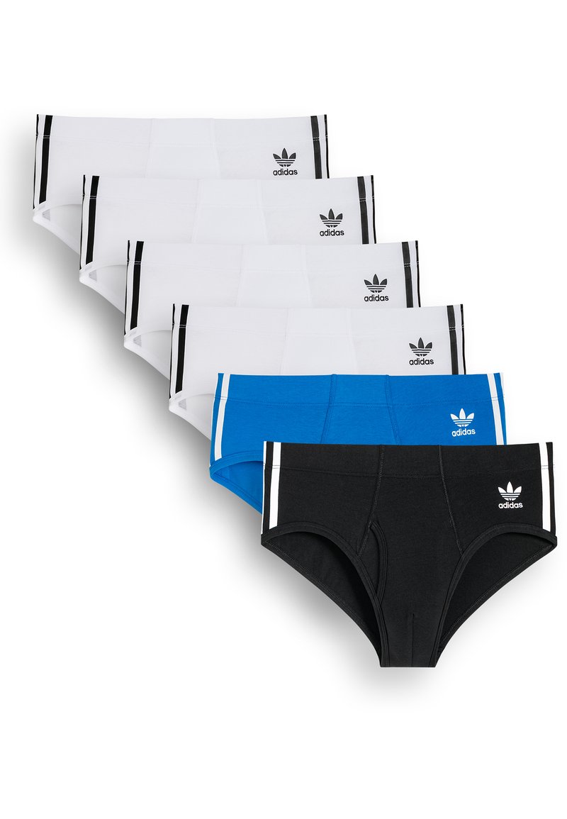 adidas Originals 6 PACK Briefs black/blue/white/svart Zalando.se