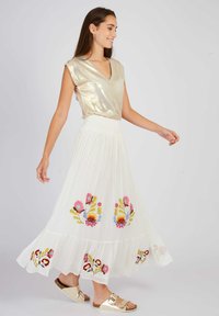 Derhy ALBERTINE - Faltenrock - off white